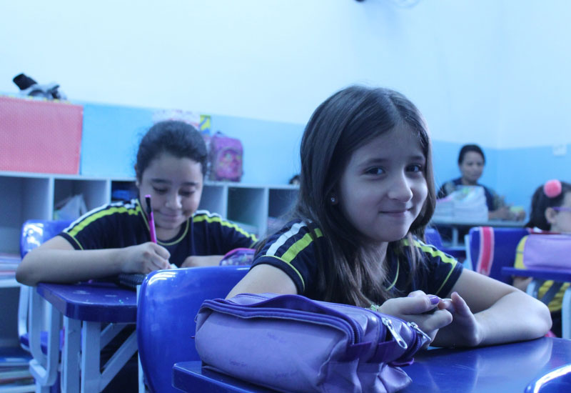Aluna do Ensino Fundamental 2 do Colégio Tecla