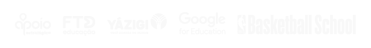 Parceiros: Apoio Estratégico, FTD Educação, Yázigi, Google for Education, NBA Basketball School