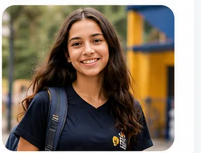 Aluna do Ensino Fundamental 2 do Colégio Tecla
